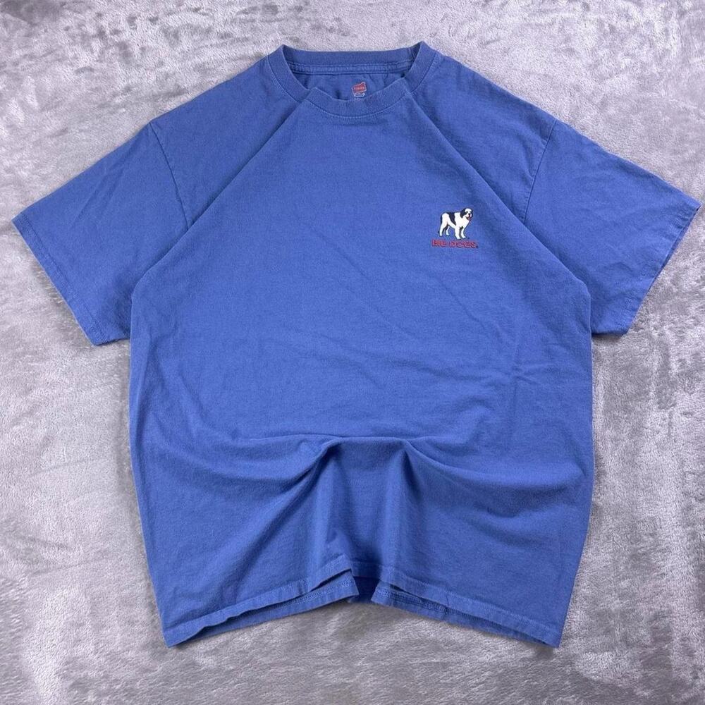 Big Dogs Beer T-Shirt Men’s Large Blue Happy Hour Dog Years Graphic Tee